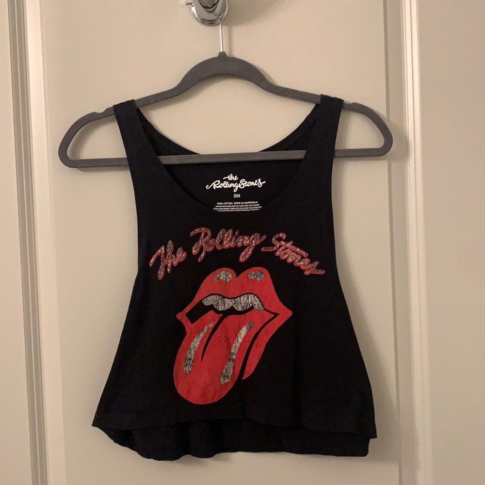 Rolling Stones Crop Top